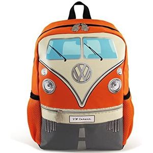BRISA VW Collection - Rugzak voor kinderen, Volkswagen, Combi T1 design (15 l/klein), Oranje