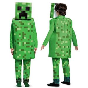 Disguise - De Luxe Minecraft kostuum, jongens, DISK65659L, Creeper, S