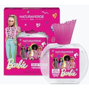 Naturaverde | Kids - Mattel Barbie - Eau de toilette spray voor kinderen, aangename geur op de huid, bevat alcohol, natuurlijke spray, 50 ml