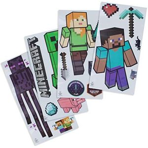 Paladone Minecraft Vinyl verwijderbare muurstickers set van 4 vellen