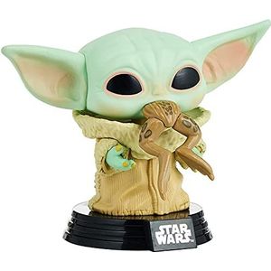 Funko - Pop Star Wars: Mandalorian-The Child w/Frog Mandalorian verzamelfiguur, 49932, meerkleurig