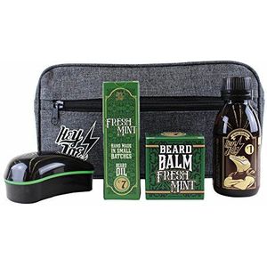 HEY JOE - Bearded Survival Kit Deluxe Nr. 7 | Bartarrangement Set bestaande uit: olie, balsem, shampoo, baardborstel en geschenktasje