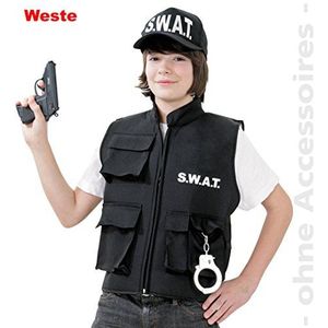 SWAT politievest, zwart.