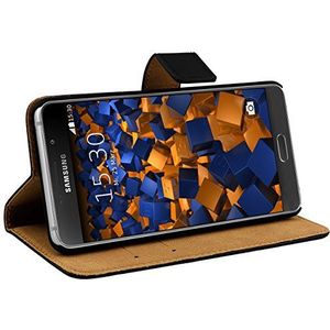 mumbi Echt lederen bookstyle hoes compatibel met Samsung Galaxy A5 2016 zwart
