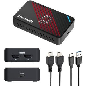AVerMedia Carte de capture HDMI 4K pour streaming, PS5, Xbox, Nintendo Switch, PC, USB 3.2 Game Capture Appareil pour Twitch, OBS, YouTube, Discord, Enregistrement à faible latence, GC553Pro Live