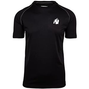 Gorilla Wear - Performance T-shirt - zwart - bodybuilding sport dagelijks gebruik vrije tijd met lichte en comfortabele logo-print voor optimale beweging van polyester