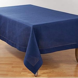 SARO LIFESTYLE Rochester Collection tafelkleed met open rand, 100% polyester, marineblauw 6306.NB70160B