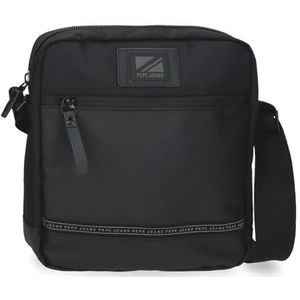 Pepe Jeans Stratford Bagage - Messenger Bag voor heren, zwart., Schoudertas voor tablet