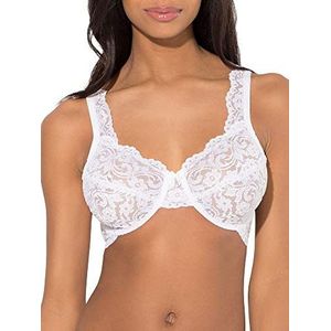 Smart+Sexy Signature Lace Unlined Underwire BH voor dames, wit, 100C, Wit.