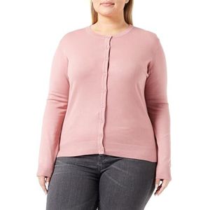 LEOMIA Cardigan Femme 15326710-LE02, Vieux Rose, XL, vieux rose, XL