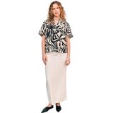 Objkarina S/S Re Haut col en V Noos, Sandshell, 36