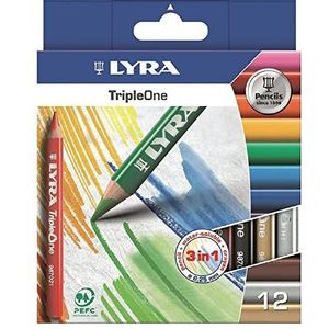 LYRA TripleOne - Etui met 12 kleurpotloden