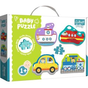 Trefl - Puzzel, voertuigen, 2-delig, 4 sets, Baby Classic, voor kinderen vanaf 1 jaar
