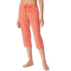 Schiesser Pantalon de pyjama 3/4 court en coton pour femme - Mix + Relax, Rouge_179270, 38