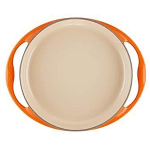 Le Creuset Taartschaal Tatin van geëmailleerd gietijzer, ovaal, Ø 28 cm, 3,33 kg, vulkanisch, 20129280902460