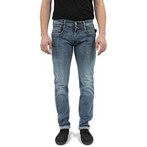 Replay Anbass Hyperflex Slim Jeans voor heren, Blauw (Medium Blauw 9)