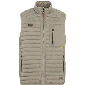 camel active Gilet matelassé léger pour homme en polyamide recyclé, kaki, 54