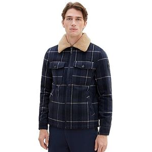 TOM TAILOR 1037338 Herenjas, 32515 - Navy Wool Check