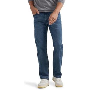 Wrangler Authentics Heren Big & Tall Regular Fit Comfort Flex Waist Jeans, Ocean Blue, 52x30, Oceaan Blauw