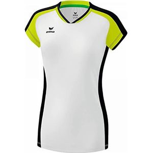 Erima gandia shirt dames, wit/zwart/groen biologisch limoen