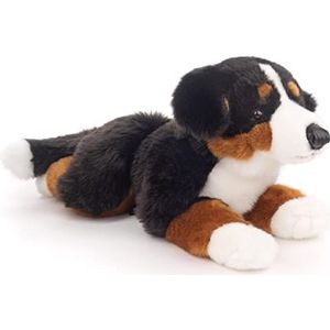 Uni-Toys - Liggende Berner Sennenhond - 46 cm (lengte) - pluche hond - knuffeldier