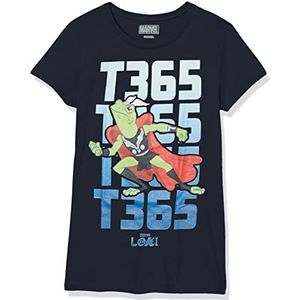 Marvel Loki Throg Tekst Stack Girls T-shirt met korte mouwen