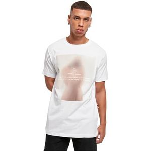 Mister Tee T-shirt pour homme Sensitive Content Tee, t-shirt avec imprimé sur le devant pour homme, t-shirt graphique, streetwear, Blanc., 5XL