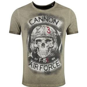 KEYLARGO MT Cannon T-shirt rond pour homme, Vert mil, S