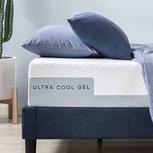 ZINUS Ultra Cool gel-traagschuim matras, aanpasbare 7-zones-matras, 90 x 200 cm, hoogte 25 cm, H3-H4 middelstevig, verkoelend gelschuim, Oeko-Tex