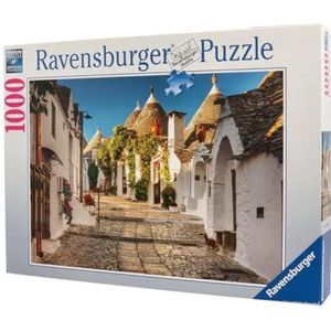 Ravensburger - Puzzel Italië: Alberobello in Apulië, puzzel 1000 stukjes, puzzels voor volwassenen, puzzel 1000 stukjes volwassenen, lijm puzzel om in te lijsten, puzzels voor volwassenen,