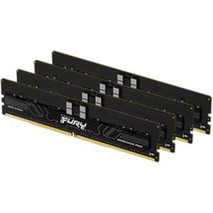 Kingston FURY Renegade Pro XMP 128 GB 5600MT/s DDR5 ECC Reg CL36 DIMM werkgeheugen voor gamer-pc, 4 stuks - KF556R36RBK4-128