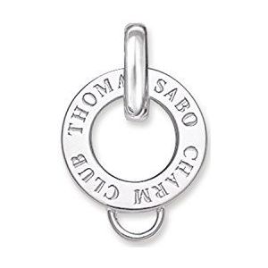 Thomas Sabo Carrier Club X0017-001-12 Bedel voor dames, 925 sterling zilver, zirkonia, zilver, zirkonia