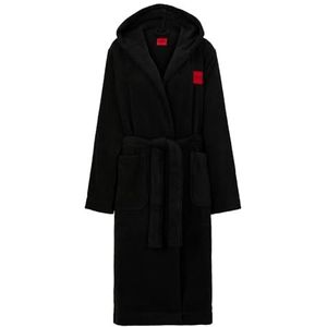 HUGO Badstof met capuchon DRESSING GOWN Dames, Zwart 1