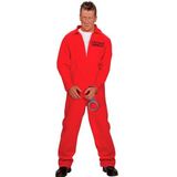 Widmann Gevangenenkostuum, jumpsuit, rood, gevangene