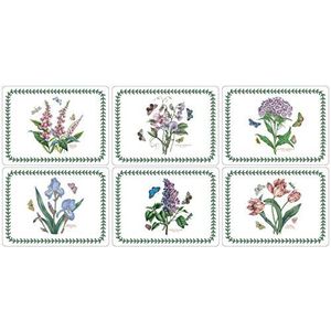 Pimpernel Portmeirion Botanic Garden 'Small Size' Placemats 12 x 9 (6 stuks) (wit, 30 cm - 20 cm)