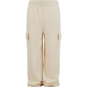 Urban Classics Pantalon de jogging Baggy Light Terry pour fille - En tissu éponge léger - Tailles 110/116-158/164, Sable blanc, 158-164