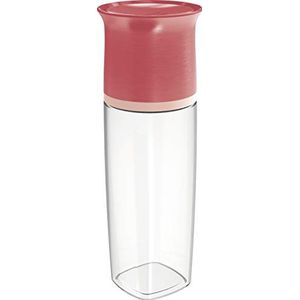 Maped Picnik Waterfles, 500 ml, druppel- en glazen dop, vaatwasmachinebestendig, BPA-vrij, rood