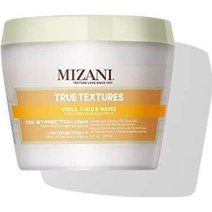 Mizani True Textures Coil Stretch Cream | Soft Hold Curl Shaping Cream | Non Drying | For Curly, Coily Hair | 250 ml