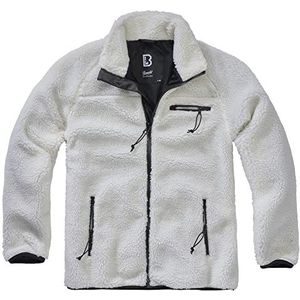 Brandit Fleecejack Heren Fleece Jas, Wit