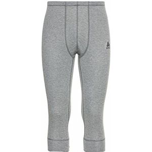 Odlo leggings heren, Staalgrijs gemêleerd