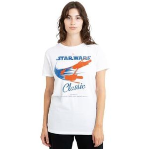 Star Wars Star Wars Klassiek T-shirt voor dames, wit T-shirt voor dames, Wit., S