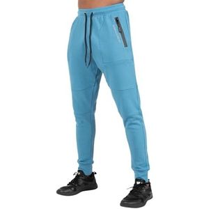 Gorilla Wear Newark Pants zwarte bodybuilding fitness sport comfortabele joggingbroek katoen polyester heren jongens logo alledaagse broek, Blauw