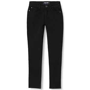 Blue Seven Meisjes hoge taille jeans zwart orig, 140, zwart originele