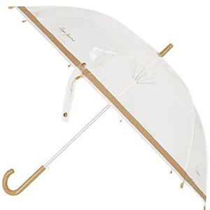 Pepe Jeans Lexy Paraplu van polyester, geel met aluminium staaf, citroenboom, paraplu