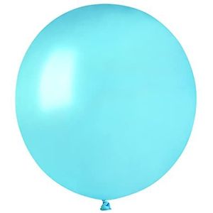 25 stuks parelmoer ballonnen van hoogwaardig natuurlijk latex G150 (Ø 48 cm / 19 inch) parelmoer blauw