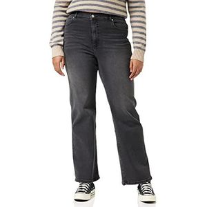 Dr. Denim Moxy Straight Dames Jeans, Dark Grey Mist, XS, Dark Grey Mist