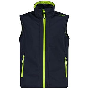 CMP Softshell licht vest voor kinderen, 31a5044, sportvest, uniseks, B.Blue-Lime Groen