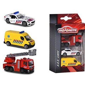 Majorette 212057261004 - S.O.S. Rescue Nederland speelgoedvoertuig, 7,5 cm, 1-64, Die-Cast-voertuigen, meerkleurig, vanaf 3 jaar