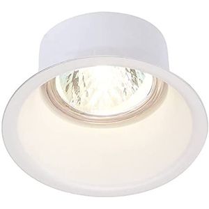 SLV HORN-O Led-inbouwspot, dimbaar, voor binnenverlichting, led-spots, schijnwerpers, plafondlampen, inbouwlampen, GU10, rond, wit, max. 50 W, met clipveren