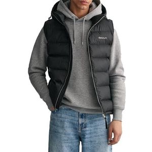 GANT Active Cloud vest gewatteerd vest voor heren, zwart.